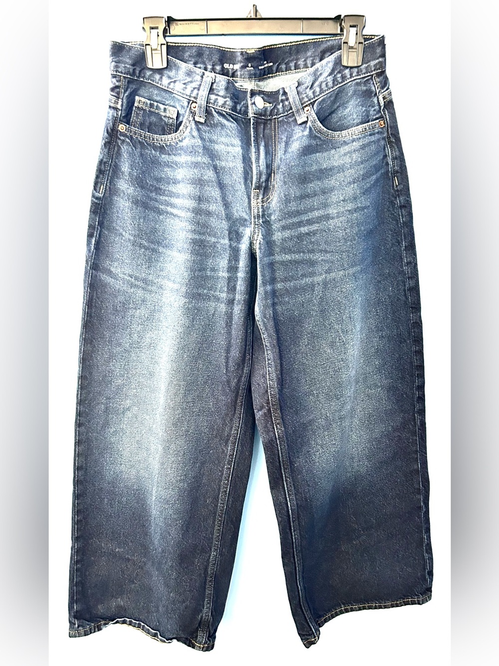 Women’s Old Navy Mid Rise Baggy Wide Leg Jeans Size 6P